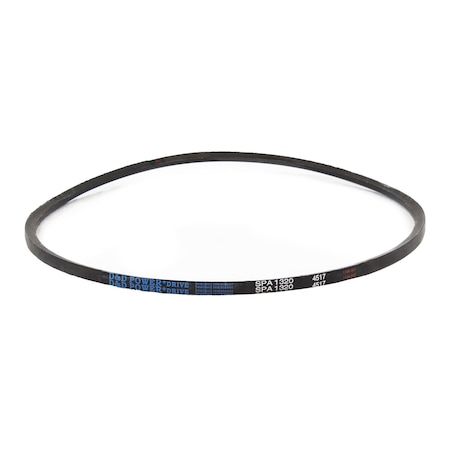D&D SPA1320 Metric V-Belt, 1320mm Outside Length, 13 mm Top Width, 10 mm Thickness, 1 Ribs SPA1320